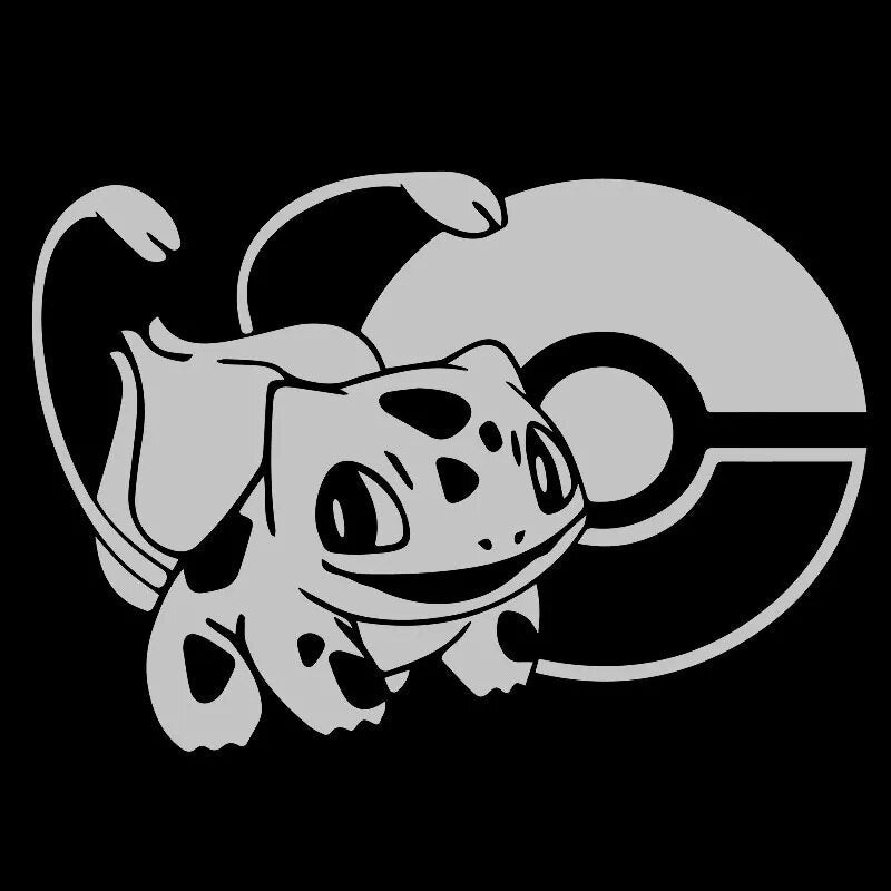 Pokémon 'Bulbasaur and Pokeball' Vinyl Car Sticker