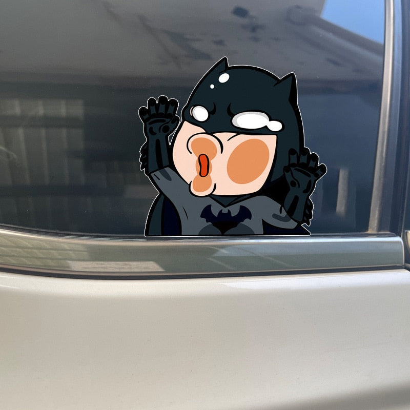 Batman 'Pressed Face' Vinyl Car Sticker