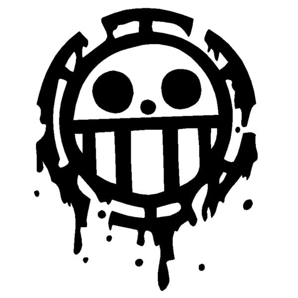 One Piece 'Heart Pirates | Melting' Vinyl Car Sticker