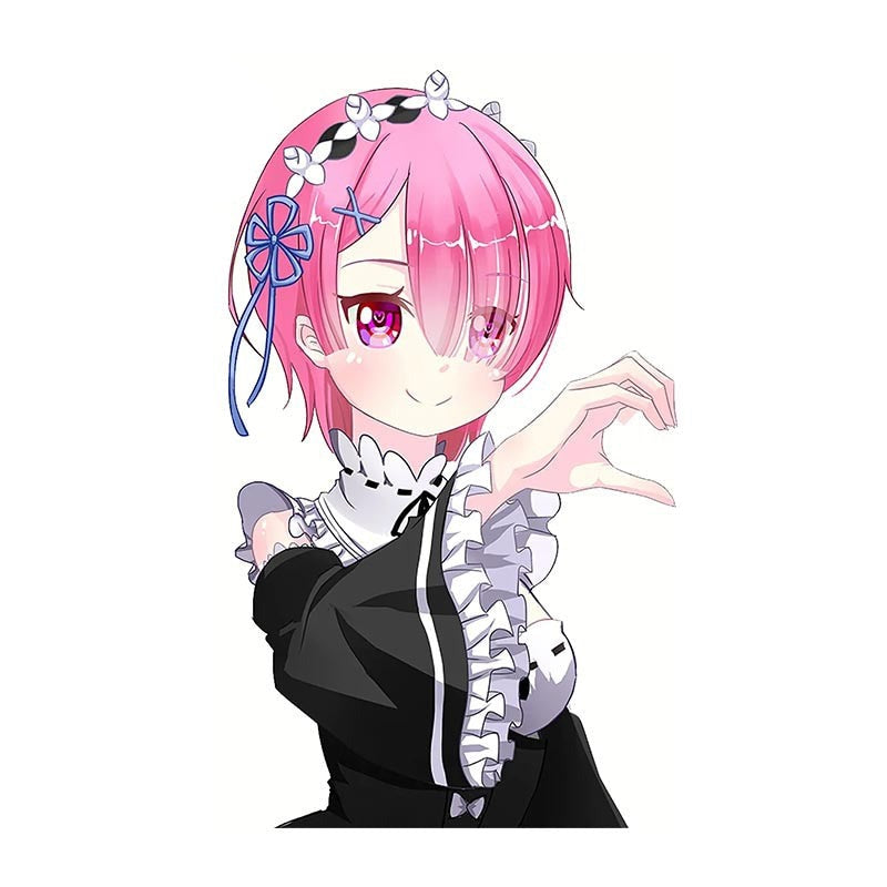 Re:Zero 'Ram | Half Heart Hand' Vinyl Car Sticker