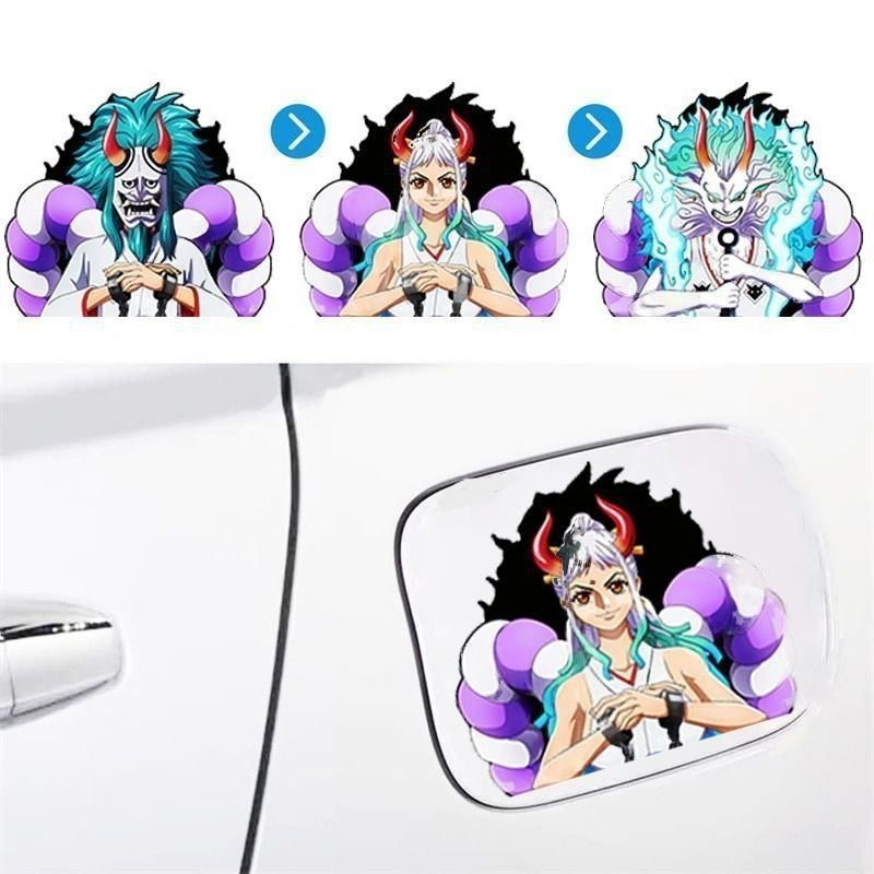 One Piece 'Yamato | Red Horns' Vinyl Car 3D Motion Sticker