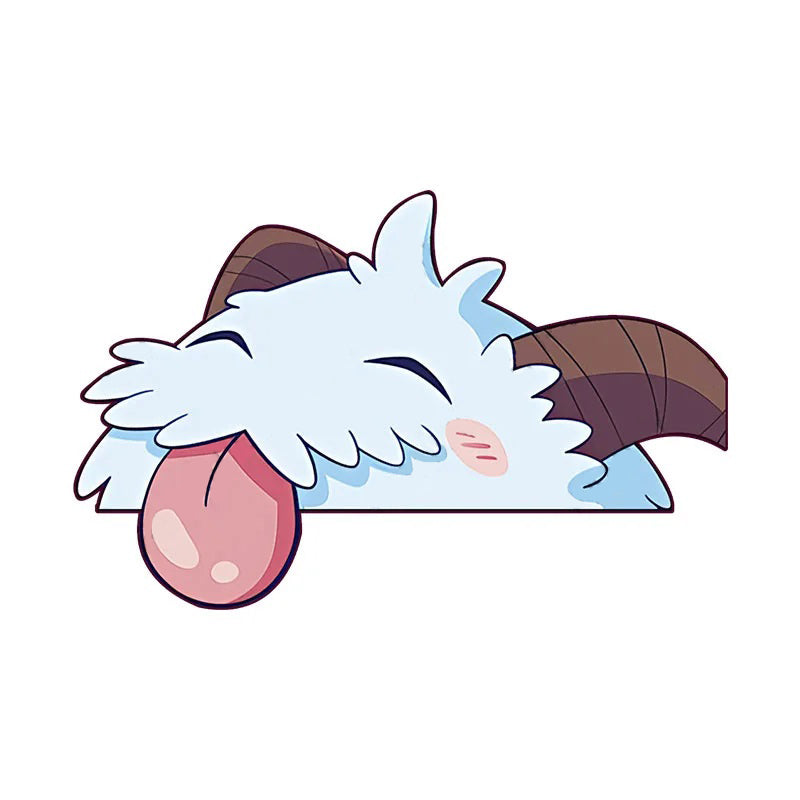 League of Legends 'Poro | Blushed' Vinyl Car Peeker Sticker