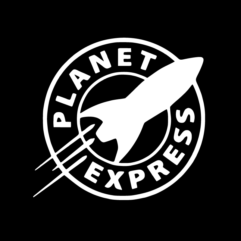 Futurama 'Planet Express | Logo | 1.0' Vinyl Car Sticker
