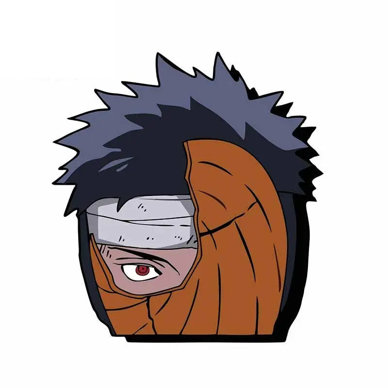 Naruto 'Obito Uchiha | Sharingan' Vinyl Car Peeker Sticker