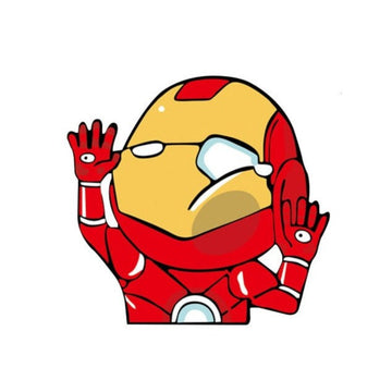 Iron Man 'Pressed Face | 2.0' Vinyl Car Sticker