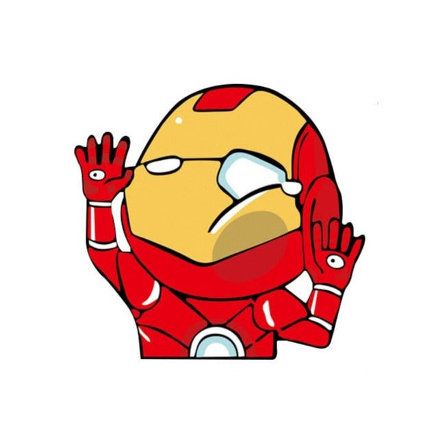 Iron Man 'Pressed Face | 2.0' Vinyl Car Sticker