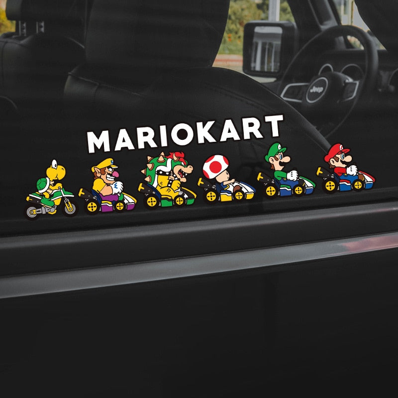 Super Mario Bros. 'Mario Kart | Racers | Right' Vinyl Car Sticker