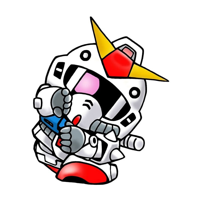 Mobile Suit 'Chibi RX-78-2 Gundam | Stretching' Vinyl Car Sticker