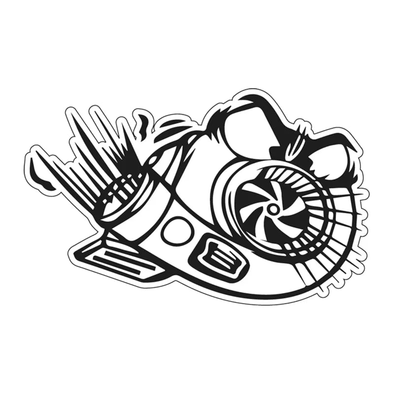 Turbo Snail 'Outraged' Vinyl Car Sticker