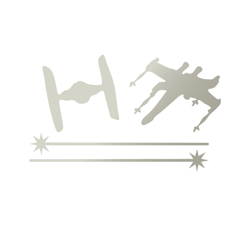 Star Wars 'X-Wing VS. Tie Fighter | Shooting Fight' Vinyl Car Sticker