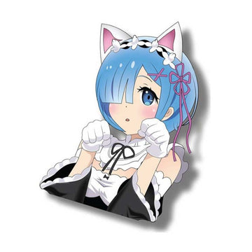 Re:Zero 'Rem | Fists Closed' Vinyl Car Sticker
