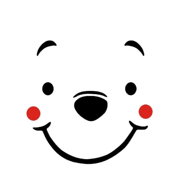 Winnie the Pooh 'Pooh | Smiley Face | 2.0' Vinyl Car Sticker