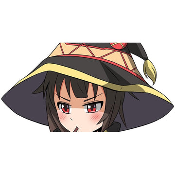KonoSuba 'Megumin | Serious' Vinyl Car Peeker Sticker