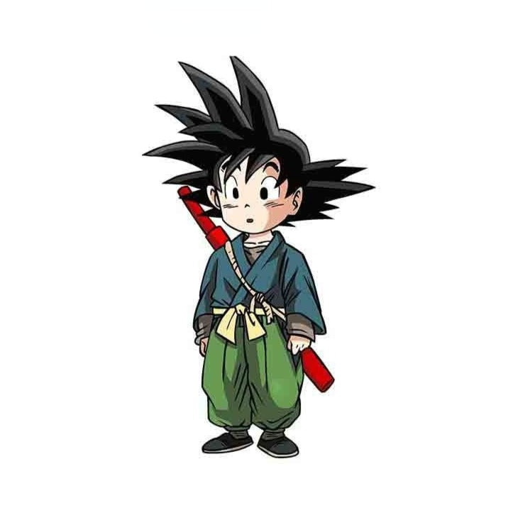 Dragon Ball Z 'Young Goku | Surprised' Vinyl Car Sticker