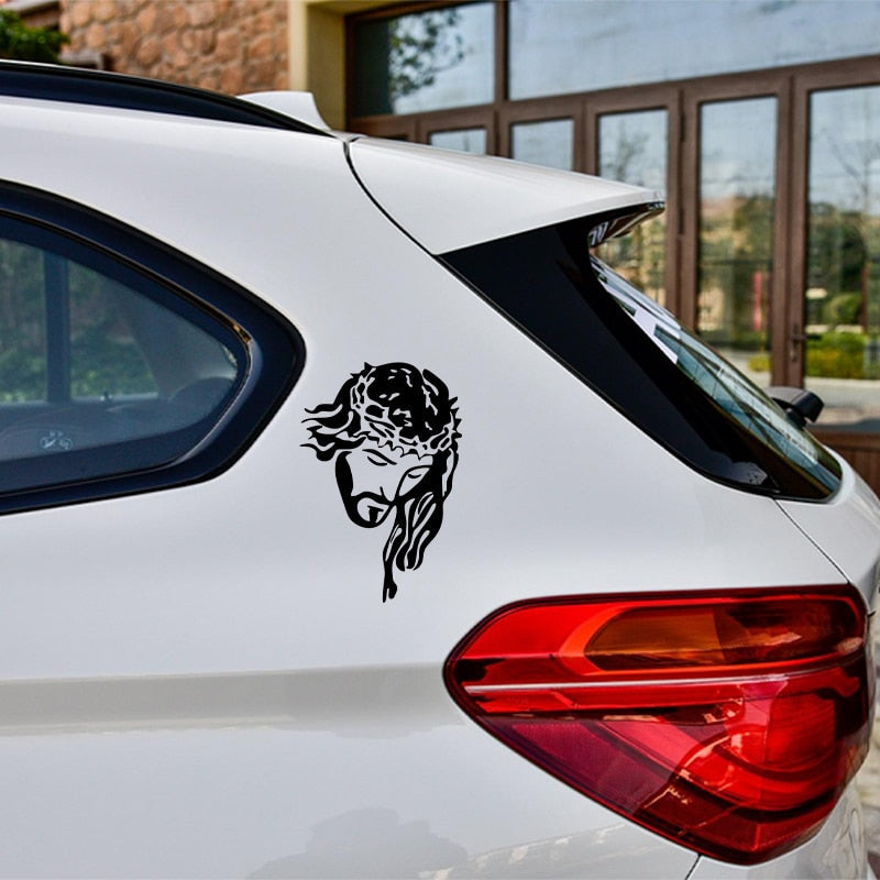 Jesus Christ 'Head | Thorn Crown' Vinyl Car Sticker