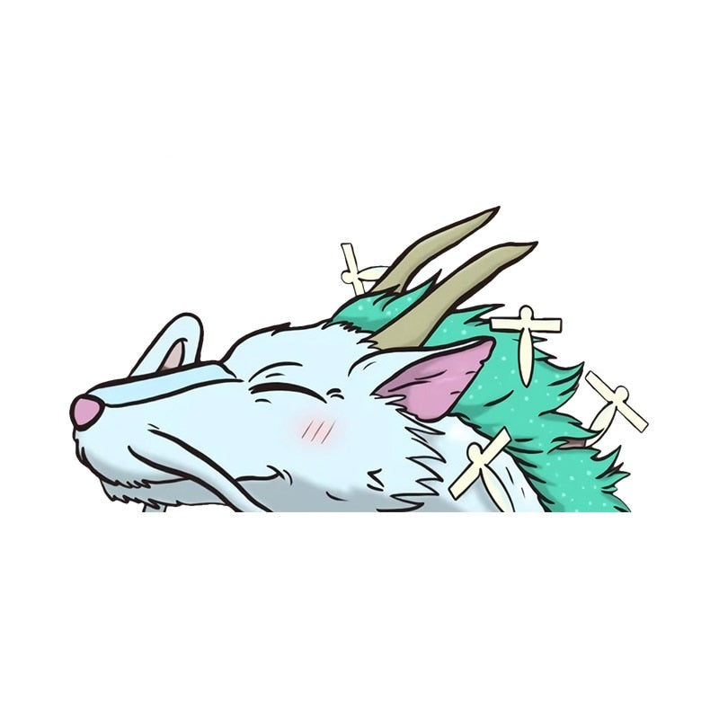 Spirited Away 'Haku Dragon' Vinyl Car Peeker Sticker