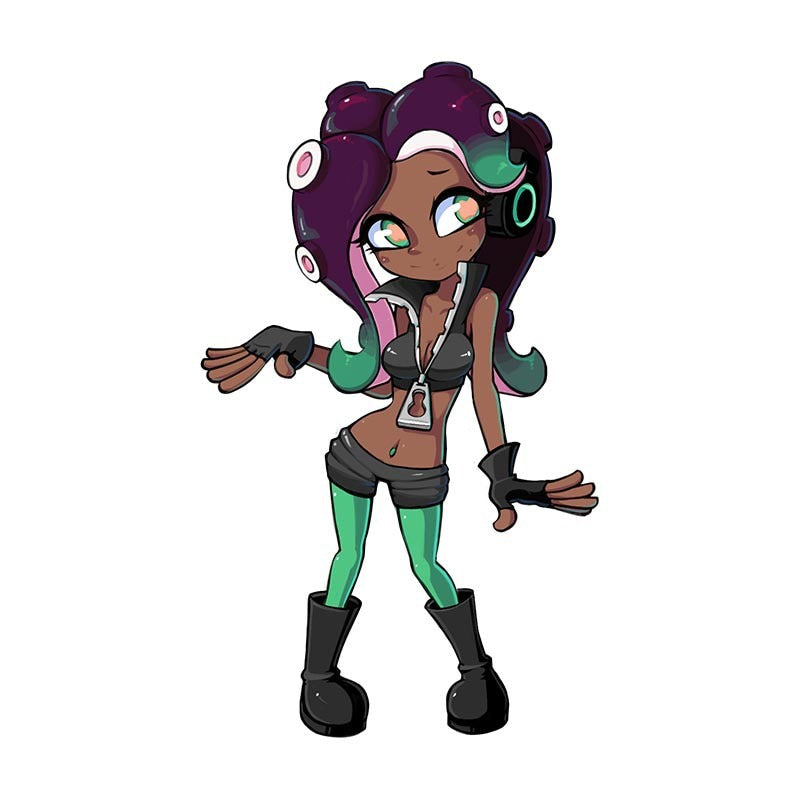 Splatoon 'Marina | Posing' Vinyl Car Sticker