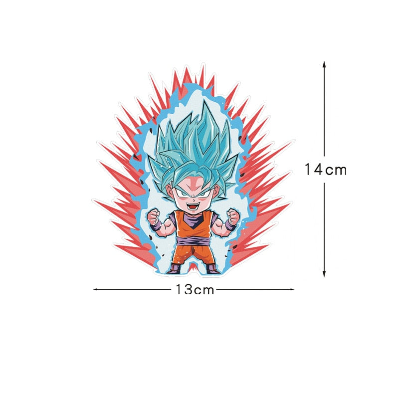 Dragon Ball Z 'Chibi Goku | Super Saiyan Blue' Vinyl Car Sticker