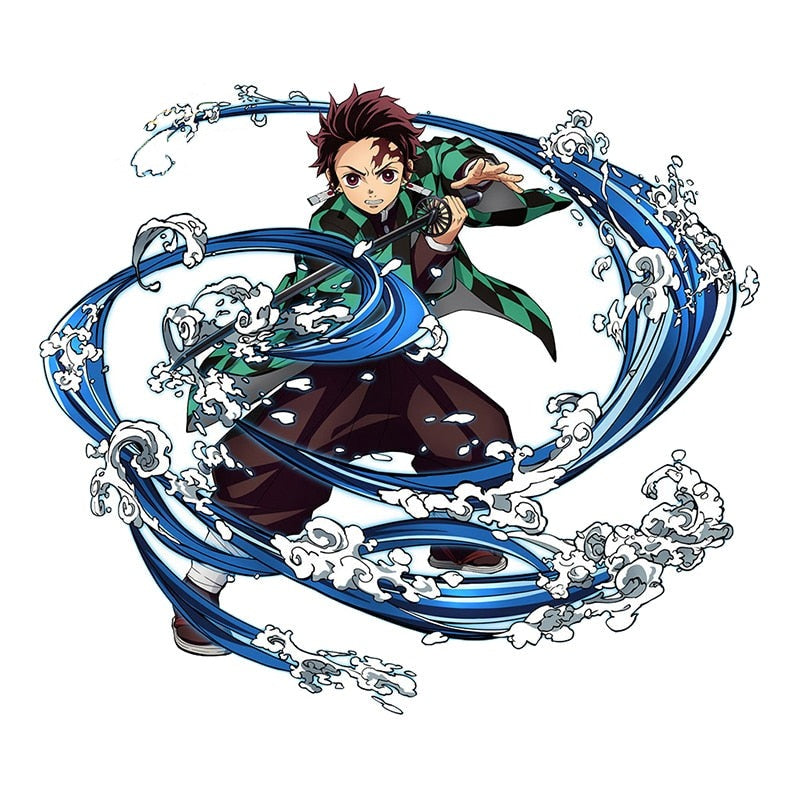 Demon Slayer 'Tanjiro | Water Breathing Technique' Vinyl Car Sticker