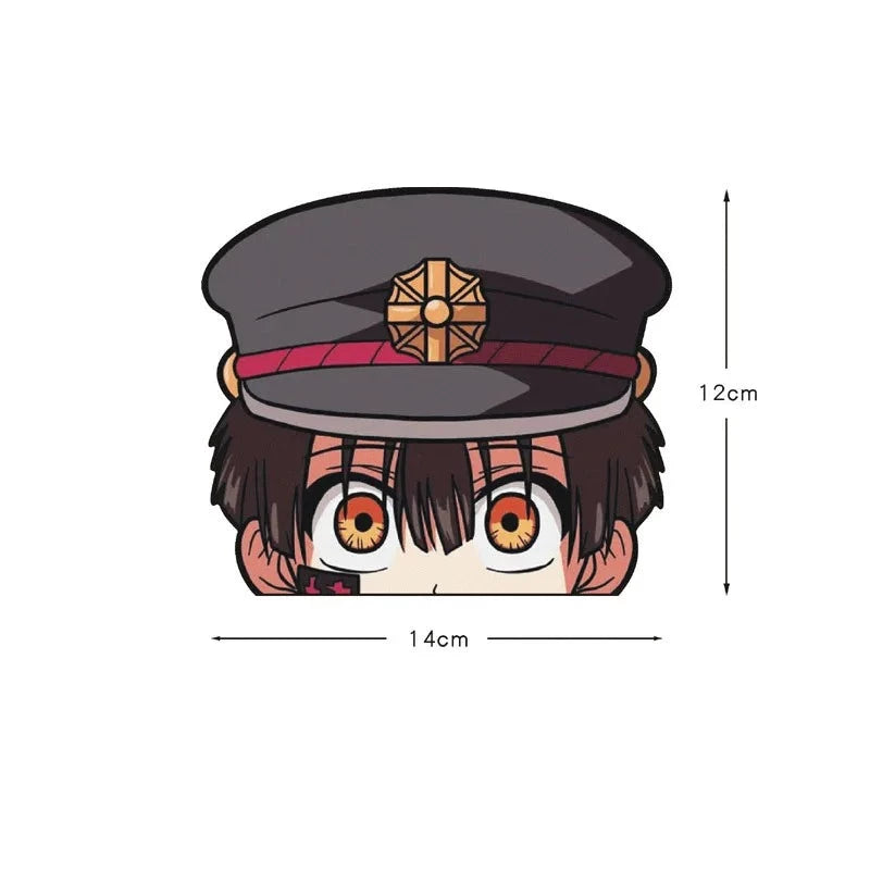 Toilet-bound Hanako-kun 'Hanako Shocked Eyes' Vinyl Car Peeker Sticker