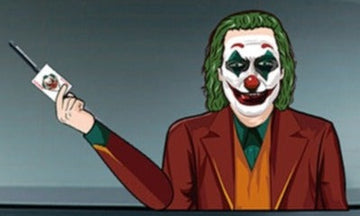 Joker 'Clown Face' Vinyl Car Wiper Sticker