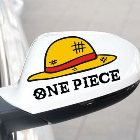 One Piece Font 'Luffy's Straw Hat' Vinyl Car Sticker