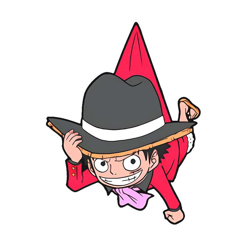 One Piece 'Hanging Luffy | Angry' Vinyl Car Sticker