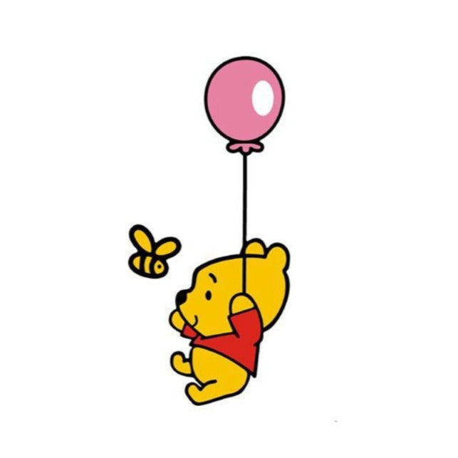 Winnie the Pooh 'Pooh | Holding A Balloon' Vinyl Car Sticker