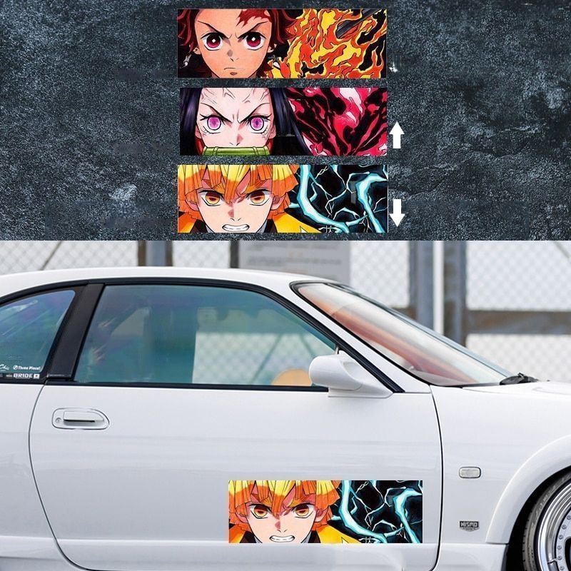 Demon Slayer 'Tanjiro x Nezuko x Zenitsu' Vinyl Car 3D Motion Sticker
