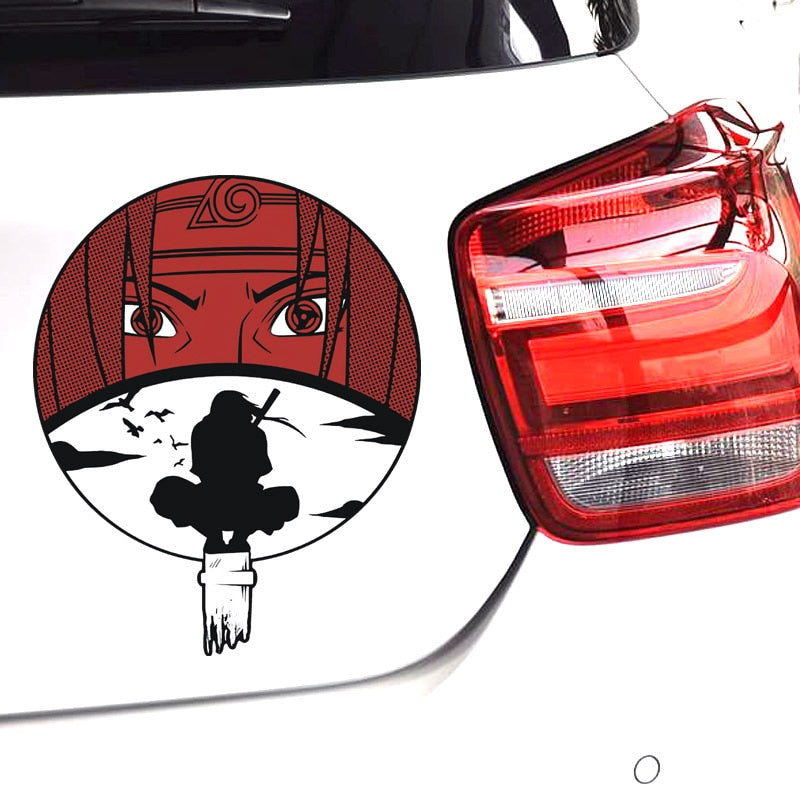 Naruto 'Uchiha Clan Logo | Itachi And Crows' Vinyl Car Sticker