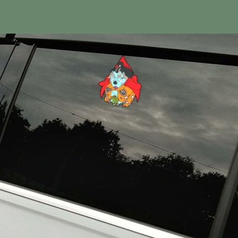 One Piece 'Hanging Jinbe | Serious' Vinyl Car Sticker