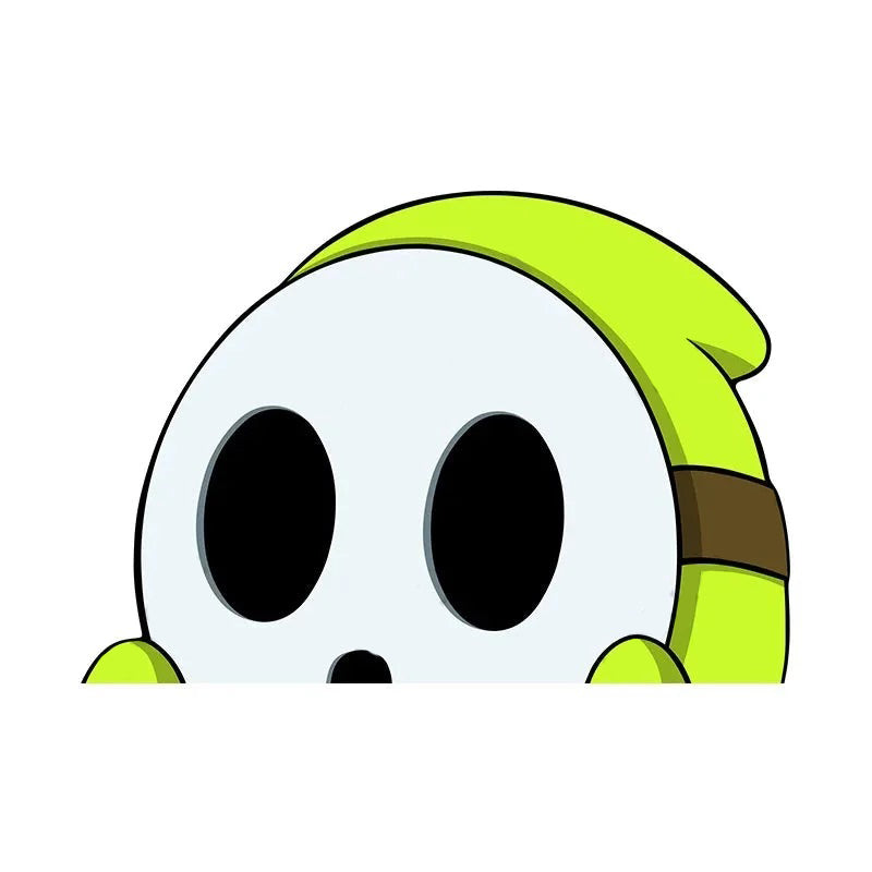 Super Mario Bros. 'Shy Guy | 1.0' Vinyl Car Peeker Sticker