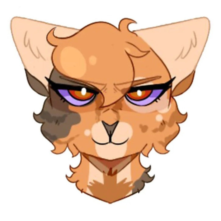 Warrior Cat 'Hollyleaf | Red Eyes' Vinyl Car Sticker