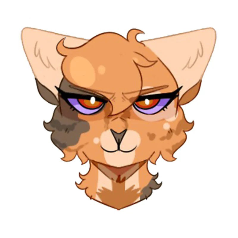 Warrior Cat 'Hollyleaf | Red Eyes' Vinyl Car Sticker