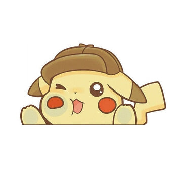 Pokemon 'Pikachu | Pressed Face' Vinyl Car Peeker Sticker
