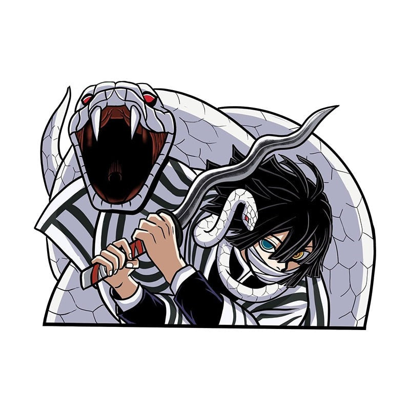 Demon Slayer 'Obanai Iguro | Wielding Serpent Nichirin' Vinyl Car Sticker