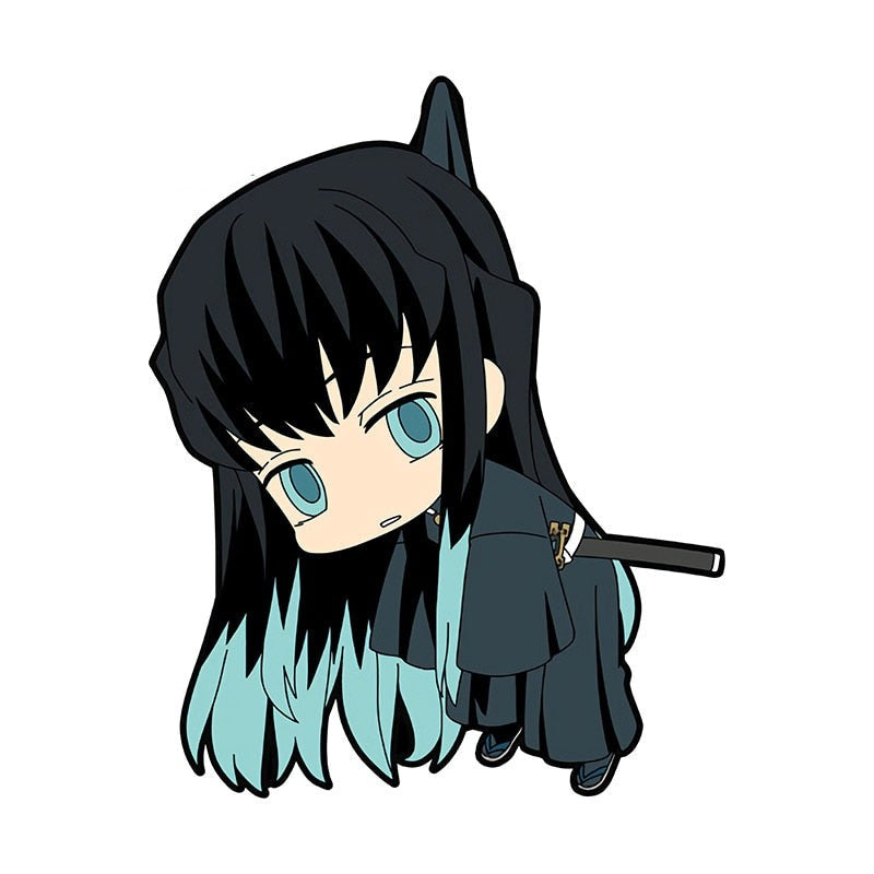 Demon Slayer 'Hanging Muichiro | Tired' Viny Car Sticker