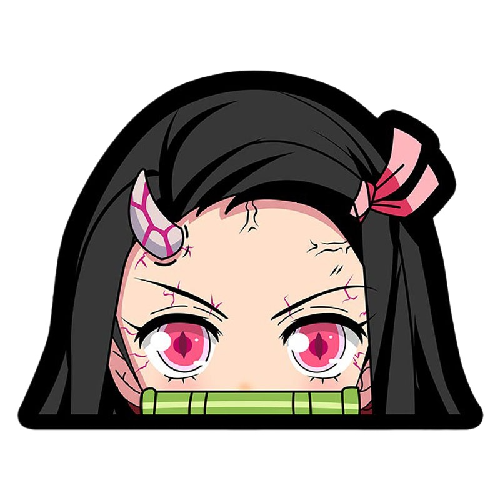 Demon Slayer 'Nezuko Kamado | Horn' Vinyl Car Peeker Sticker