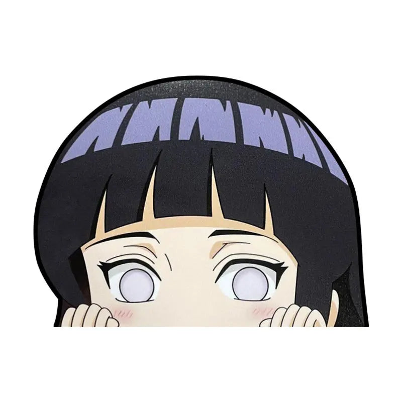Naruto 'Hinata Hyuga | Scared' Vinyl Car Peeker Sticker