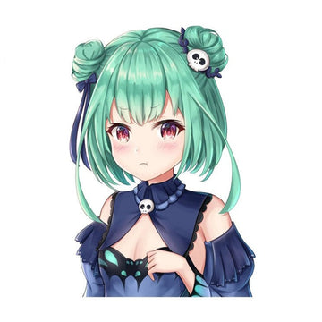 Virtual YouTuber 'Uruha Rushia | Grumpy' Vinyl Car Sticker