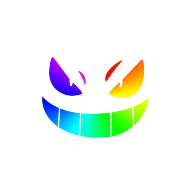 Pokemon 'Gengar | Evil Smiley Face' Vinyl Car Peeker Sticker