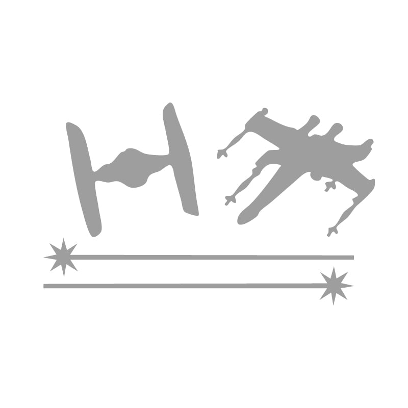 Star Wars 'X-Wing VS. Tie Fighter | Shooting Fight' Vinyl Car Sticker