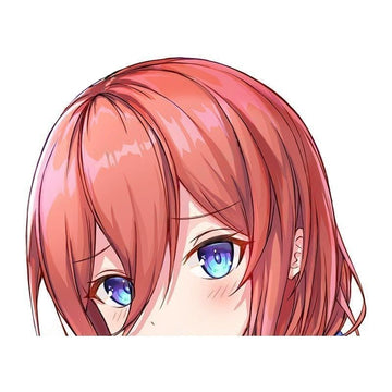 The Quintessential Quintuplets 'Miku | Sad' Vinyl Car Peeker Sticker