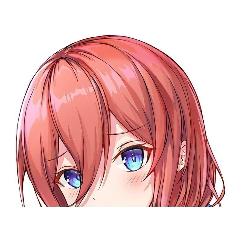 The Quintessential Quintuplets 'Miku | Sad' Vinyl Car Peeker Sticker