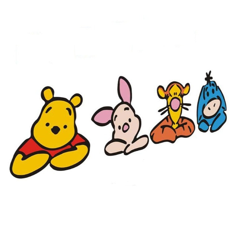 Winnie the Pooh 'Pooh And Friends | Waiting' Vinyl Car Peeker Sticker