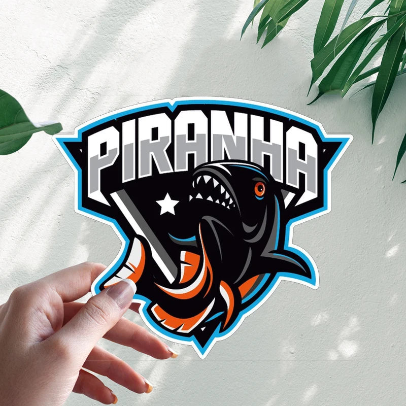 Piranha Fish Vinyl Car Sticker