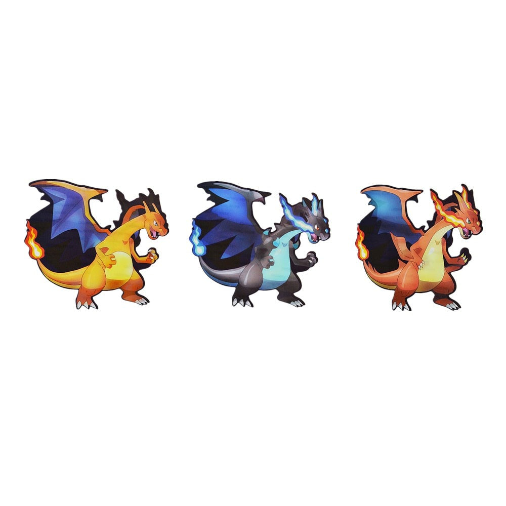 Pokemon 'Mega Charizard X and Y' Vinyl Car 3D Motion Sticker