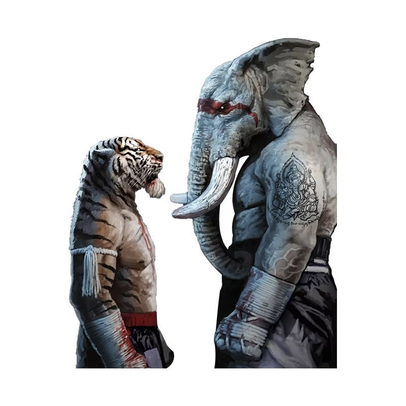 Jiu Jitsu 'Tiger and Elephant | Fierce Battle' Vinyl Car Sticker