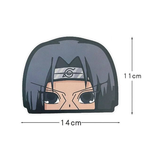 Naruto 'Itachi | Serious' Vinyl Car Peeker Sticker