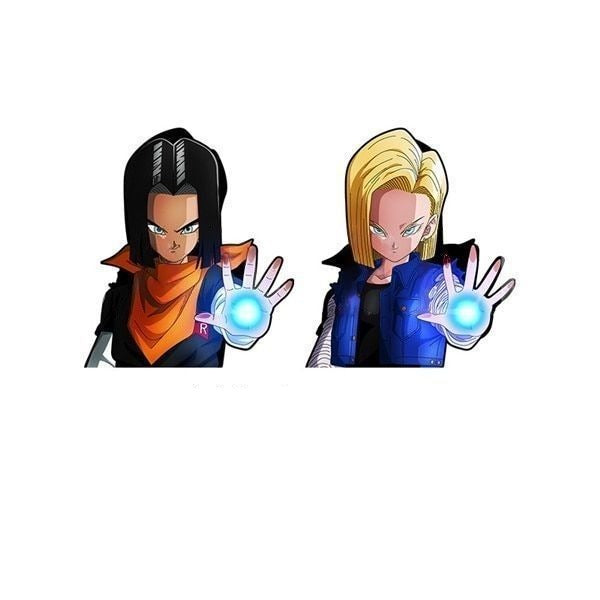 Dragon Ball Z 'Android 17 And 18' Vinyl Car 3D Motion Sticker